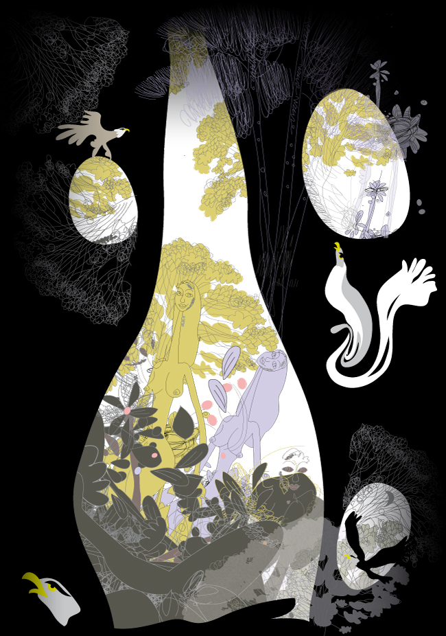 Forest women illustrated by Montse Noguera